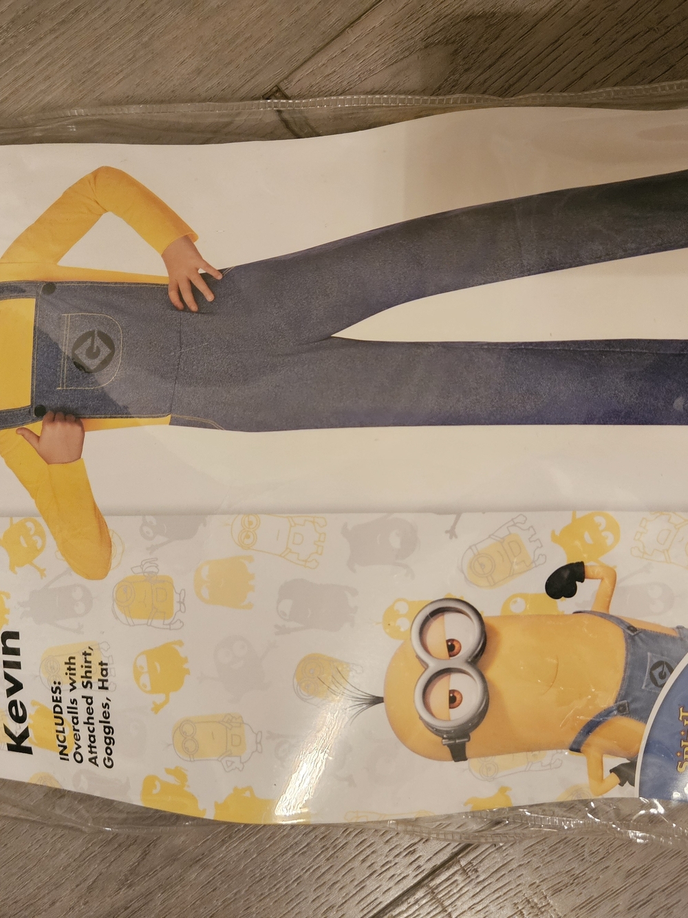 Spirit Women's Blue Denim-Style Overalls with Yellow Top Print